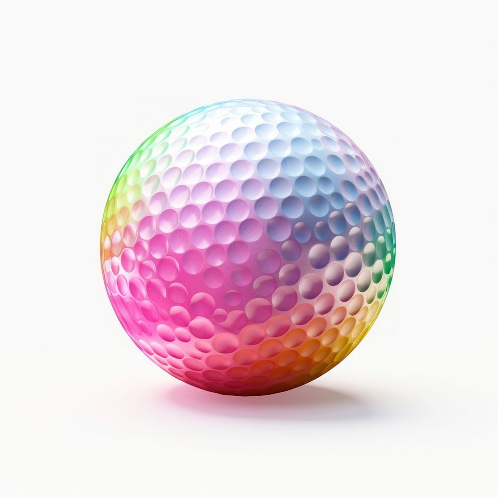 Golf ball sphere sports shape.