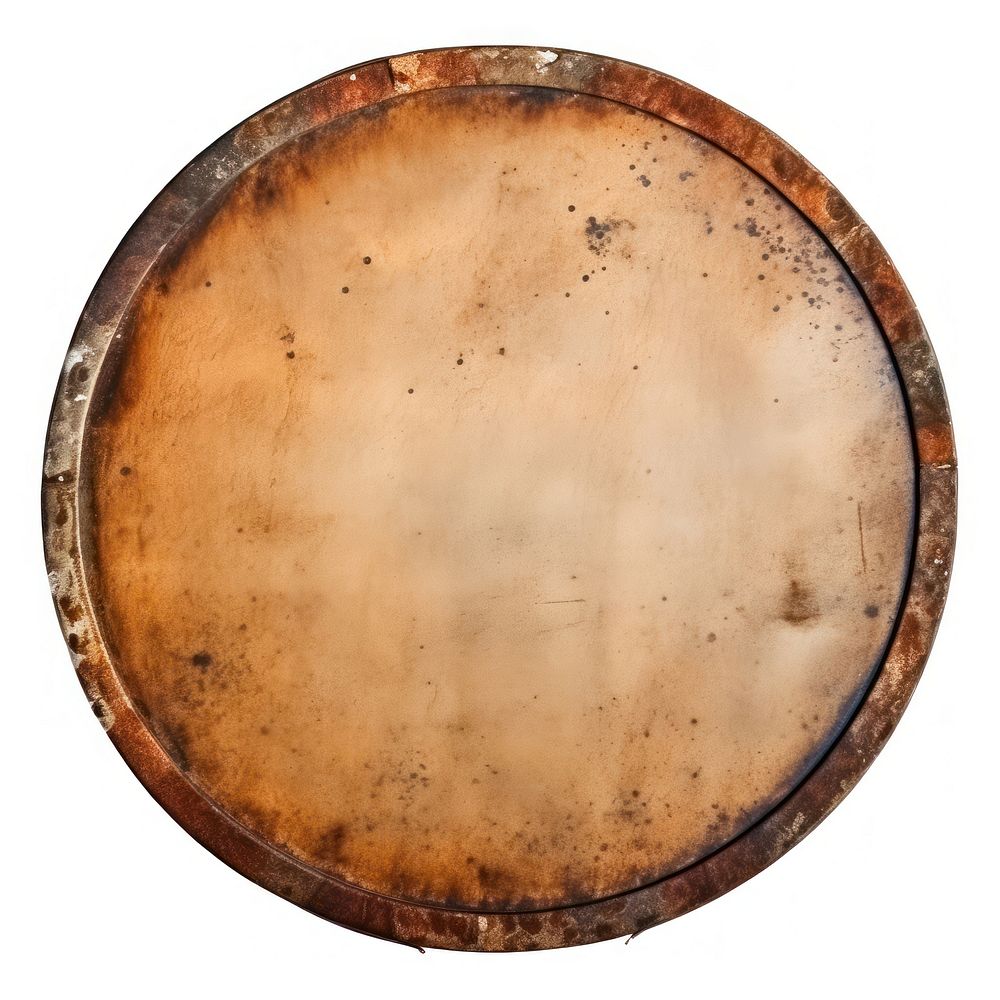 Brown circle frame vintage backgrounds white background percussion.