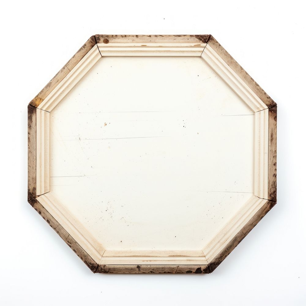 Hexagon frame vintag white background architecture rectangle.