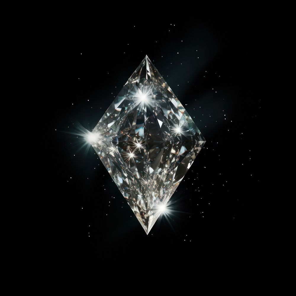 Diamond shape sparkle diamond crystal jewelry.