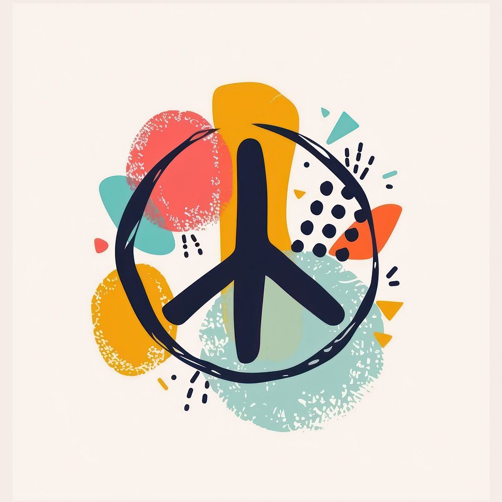 Peace Sign art logo creativity.