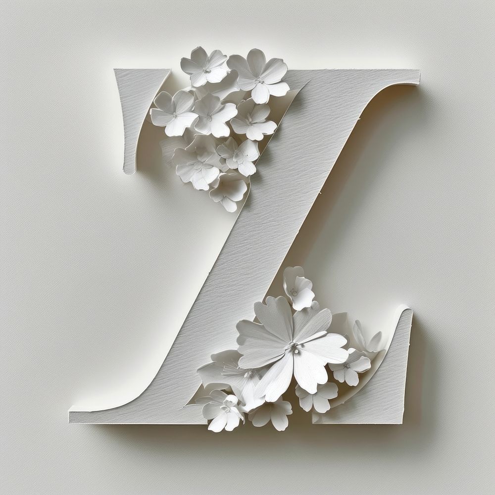 Letter Z font white creativity chandelier.