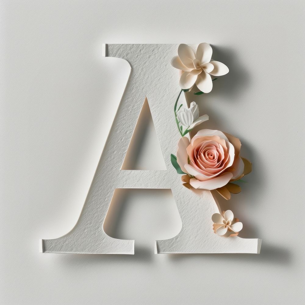Letter A font flower plant text.
