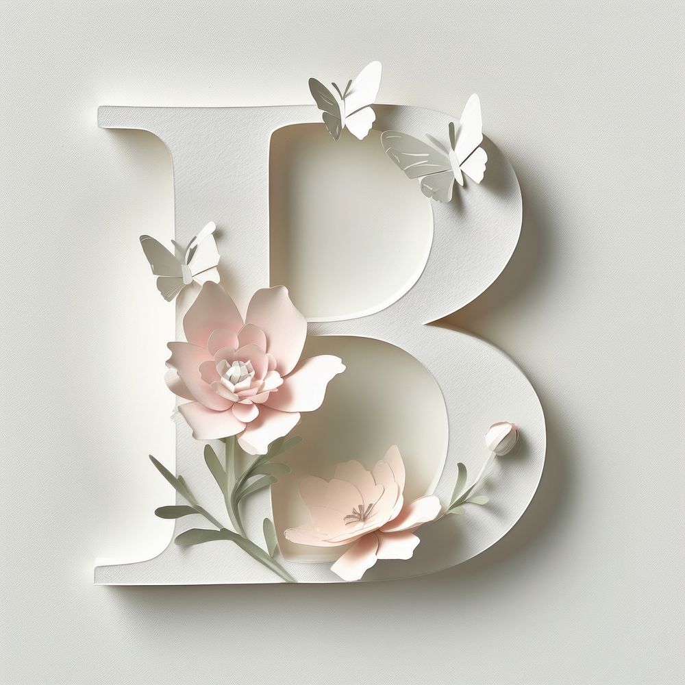 Letter B font flower creativity chandelier.