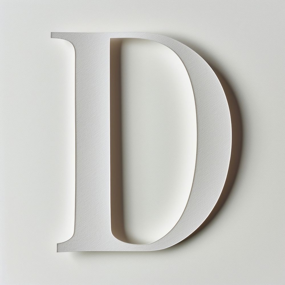Letter D font text simplicity letterbox.