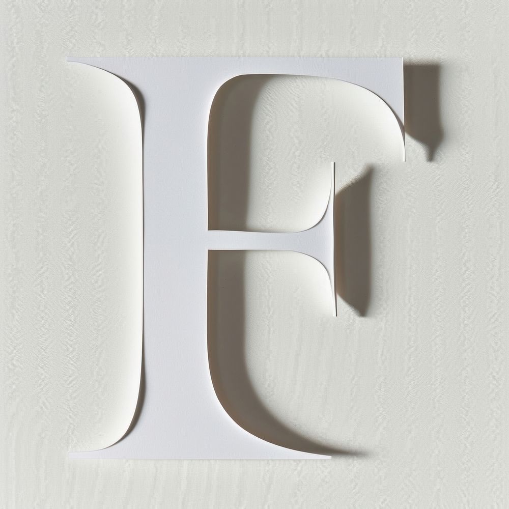 Letter F font white text simplicity.