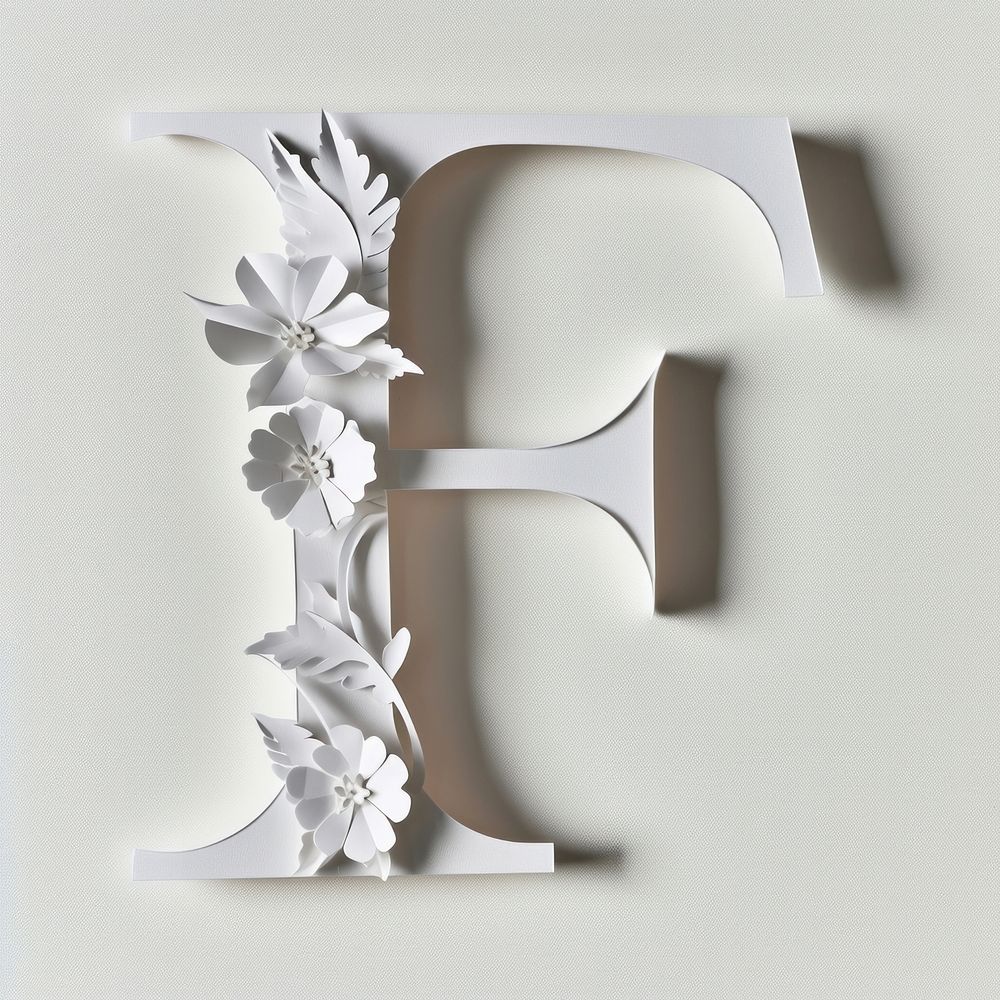 Letter F font white text creativity.