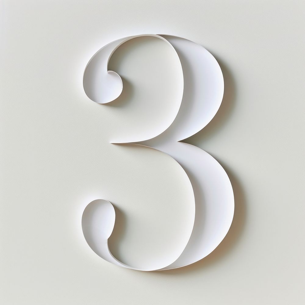 Letter Number 3 number white | Free Photo - rawpixel