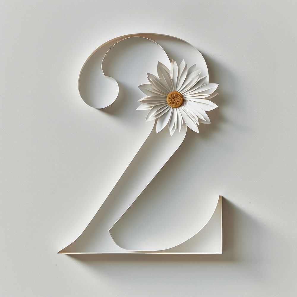 Letter Number 2 flower number | Free Photo - rawpixel