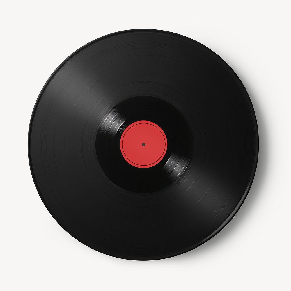 Black vinyl record disk