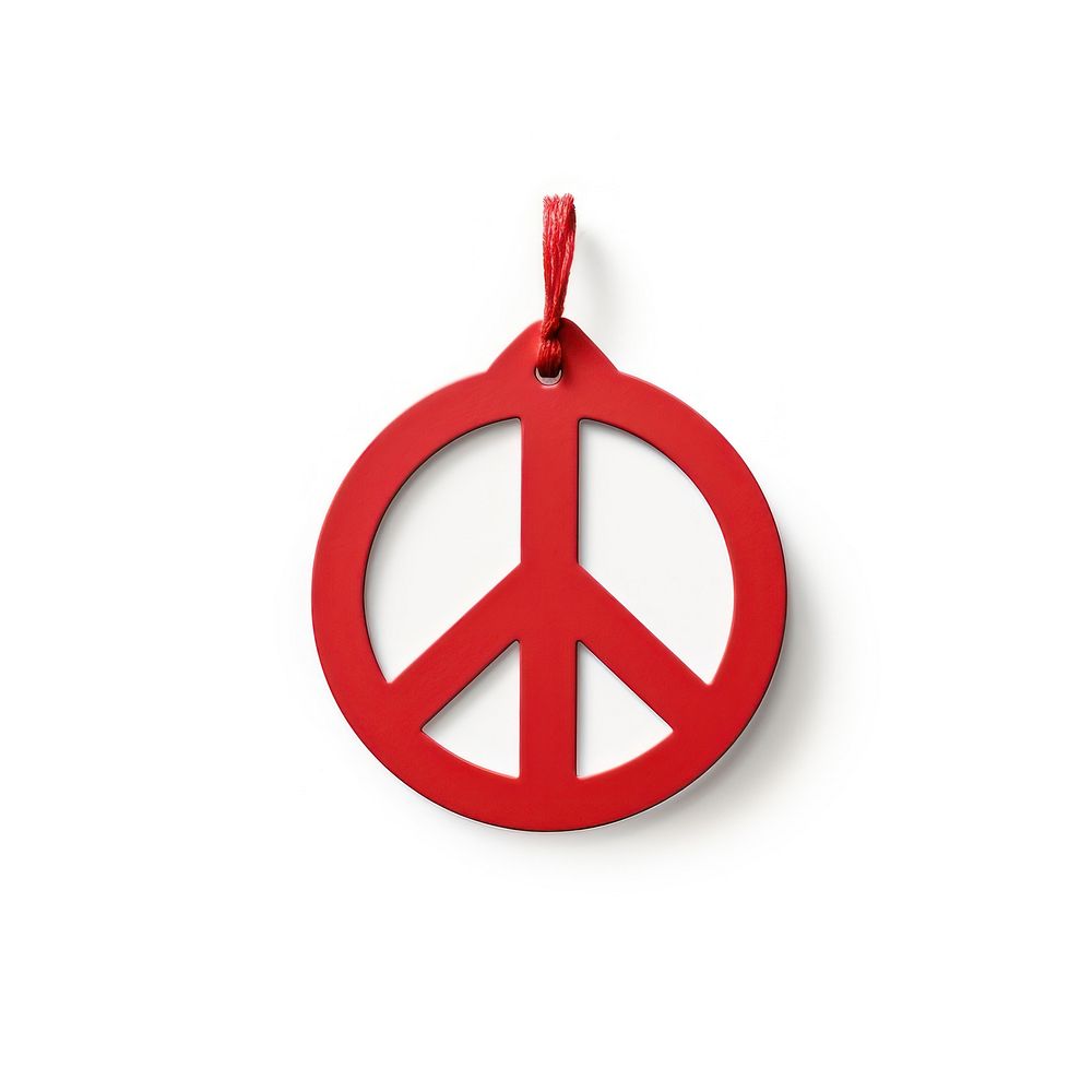 Peace Sign gift tag white background celebration accessories.