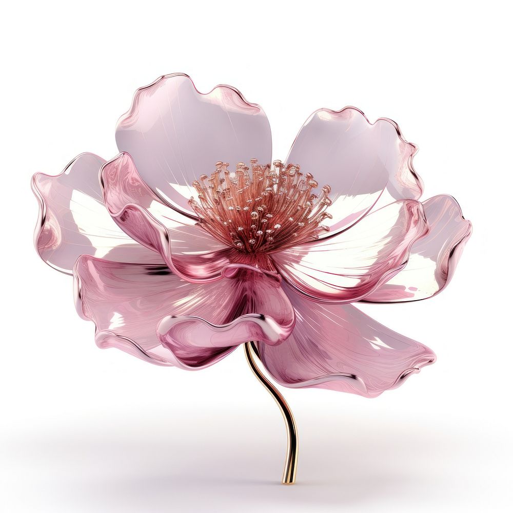 3d render of a peony in surreal abstract style blossom flower petal.