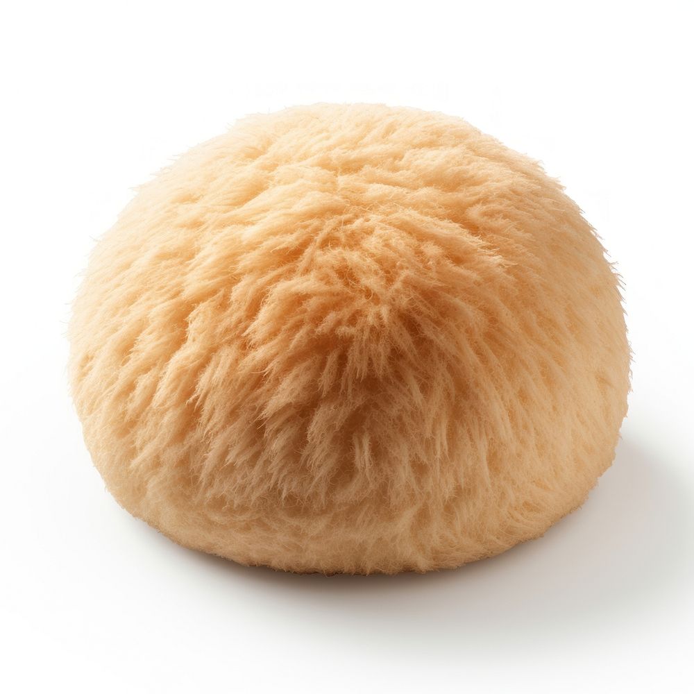 Bread mammal wool white background.