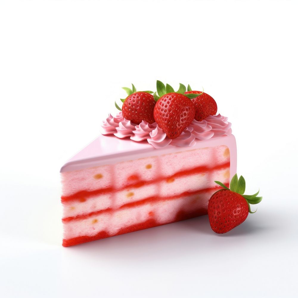 Strawberry cake dessert fruit.