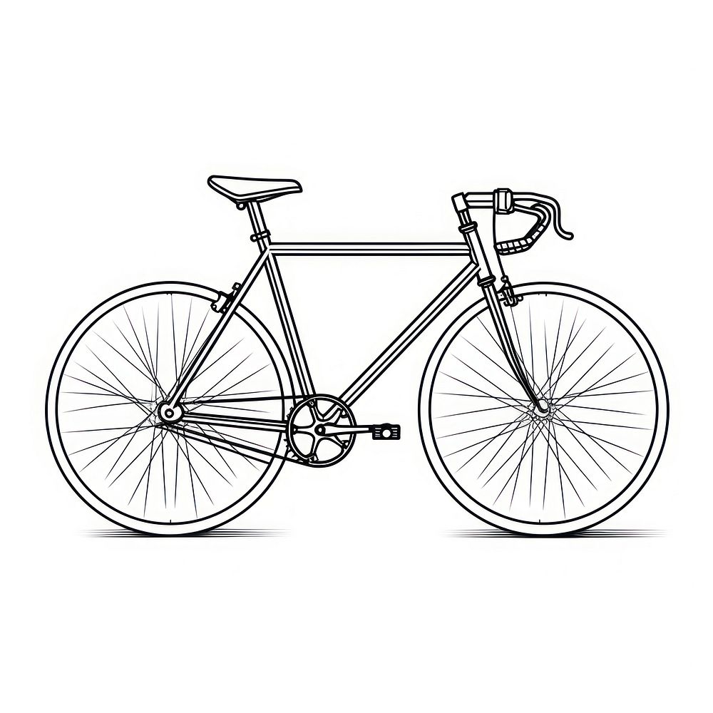 Bike bicycle vehicle sketch.