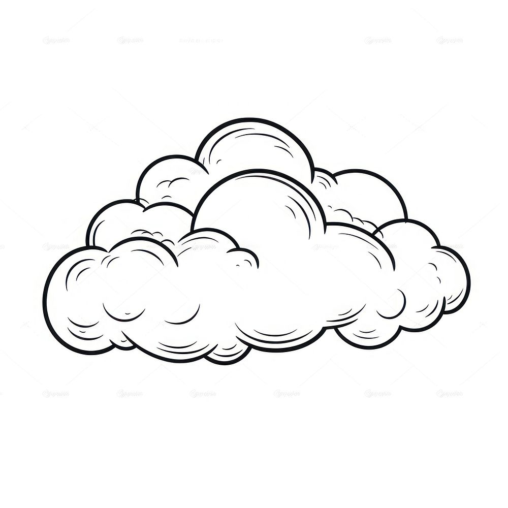 Cloud backgrounds sketch white.