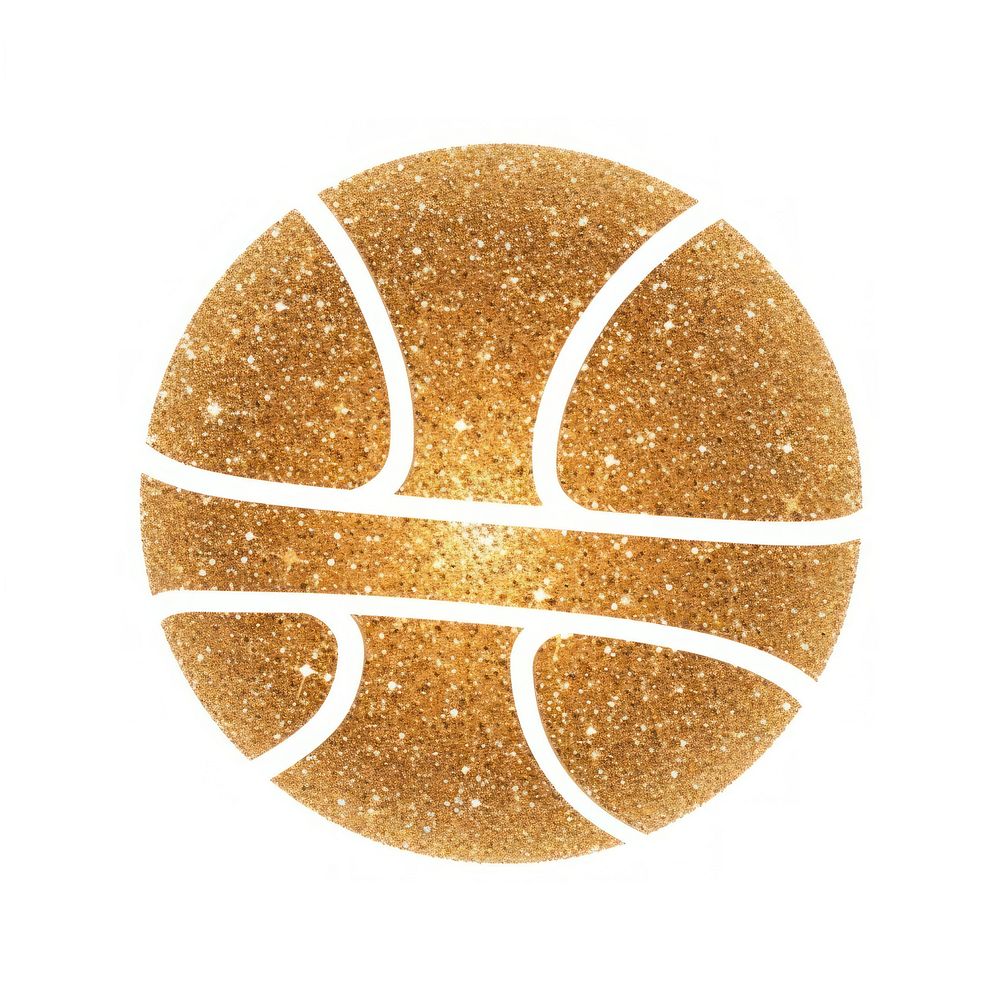 Basketball icon glitter sports shape.