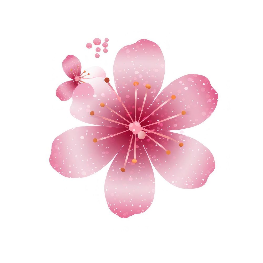 Cherry blossom icon flower petal plant.