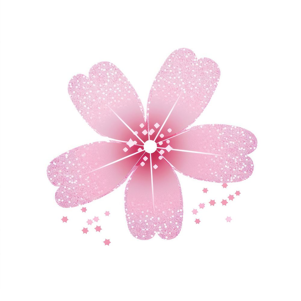 Cherry blossom icon flower petal plant.