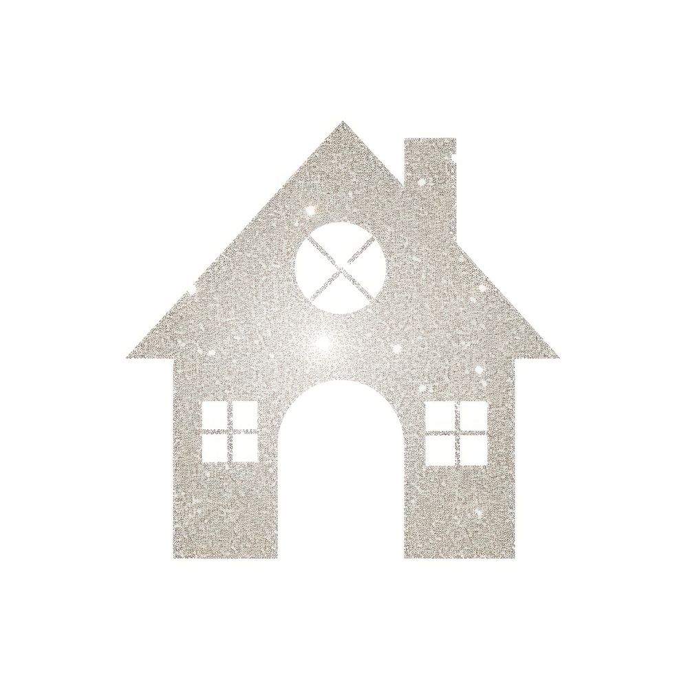 House icon shape white background architecture.