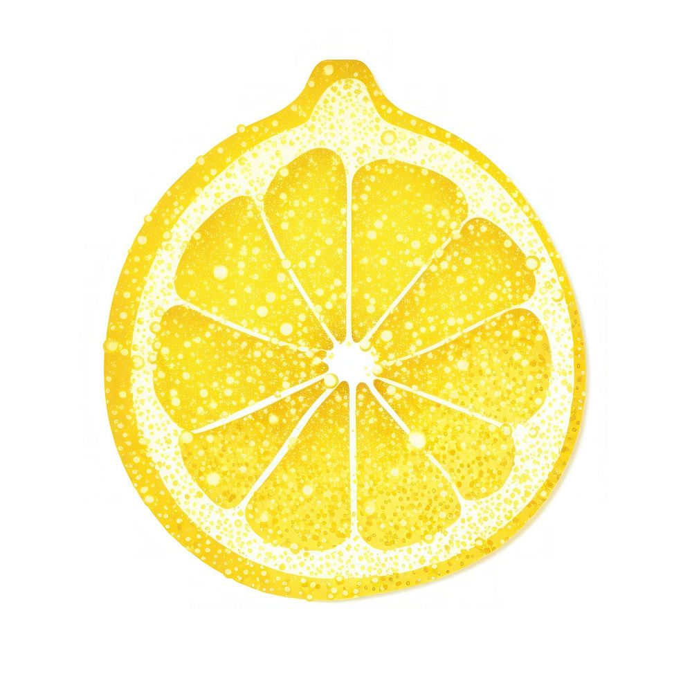 Lemon icon grapefruit shape plant.