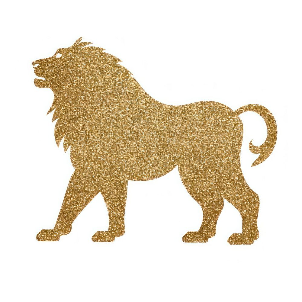 Lion icon mammal animal white background.