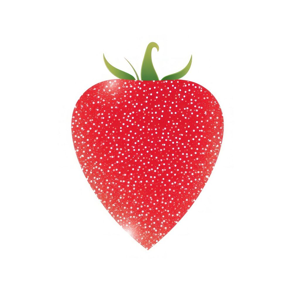 Strawberry icon fruit plant food.