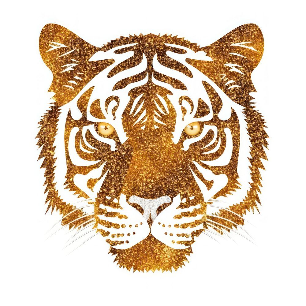 Tiger icon wildlife animal mammal.
