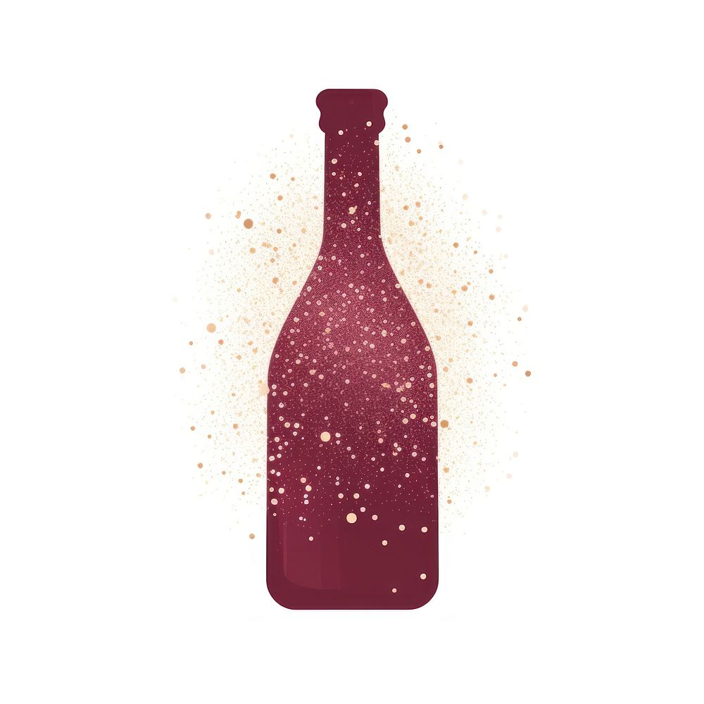 Wine icon bottle glass drink.