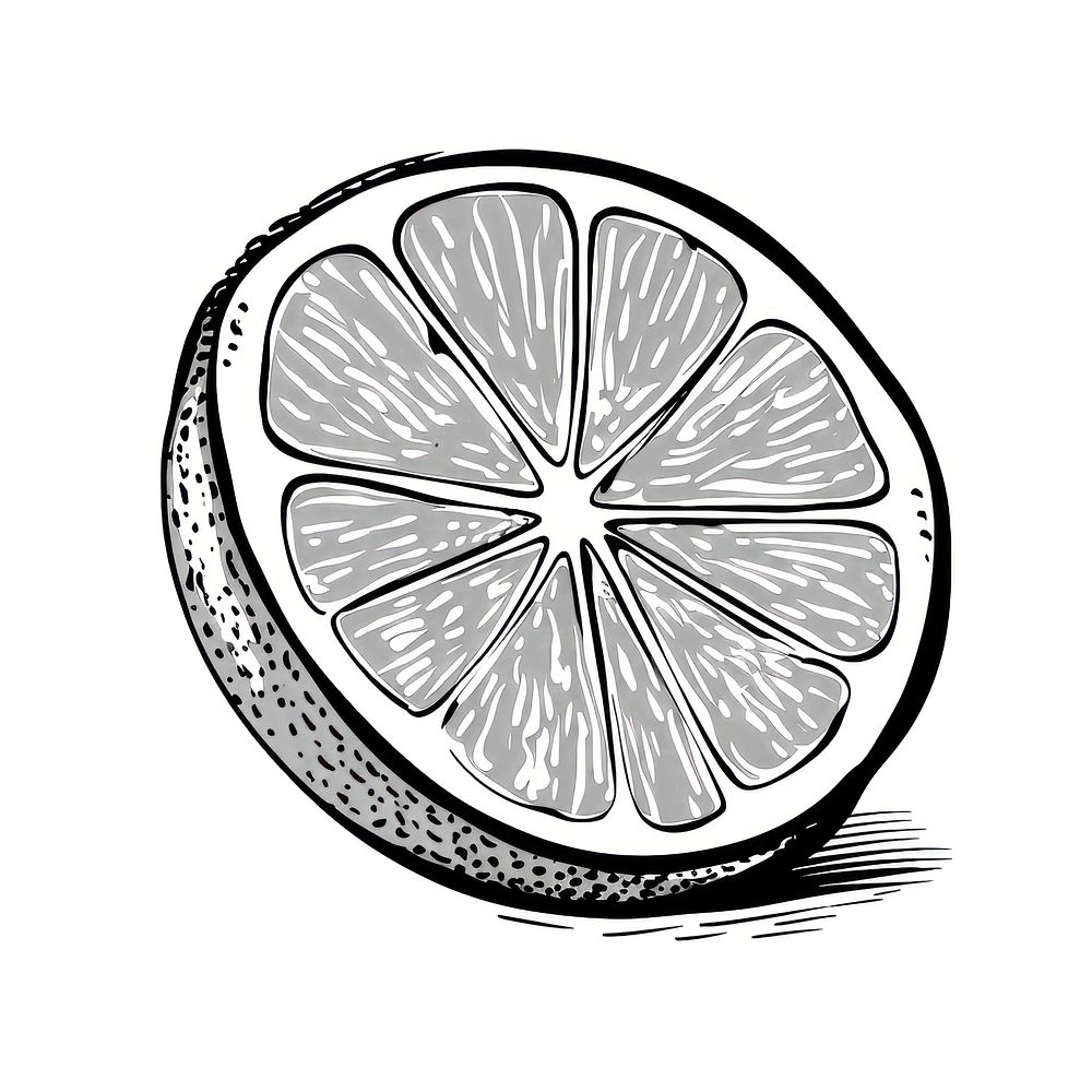 Lime sketch fruit lemon.