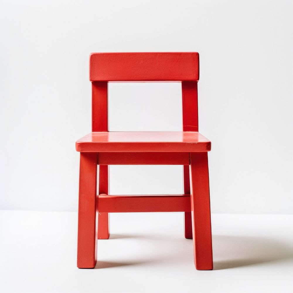 Chair furniture wood red.