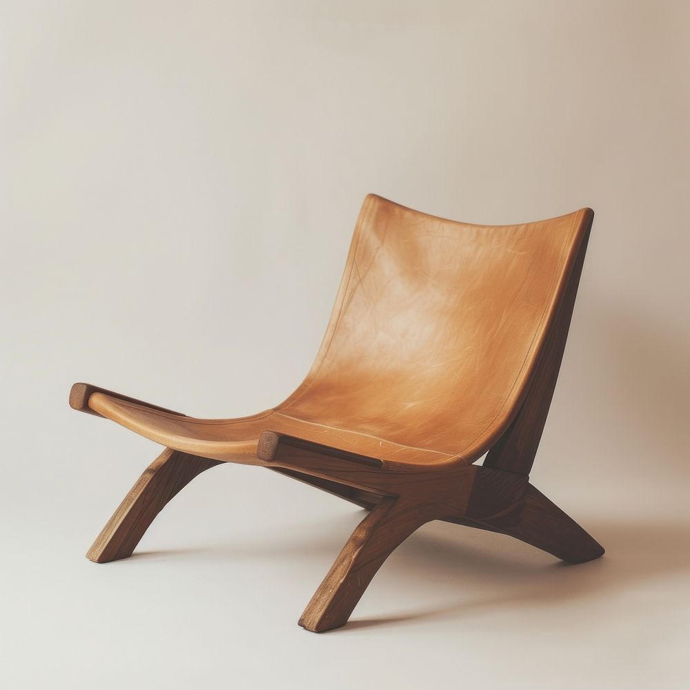 Leather chan chair furniture armchair wood.