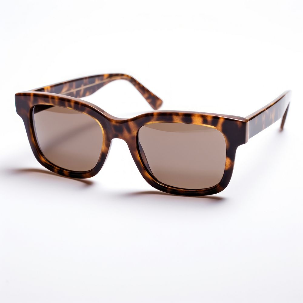 Rectangle black walnut tortoise sunglasses white background accessories accessory.