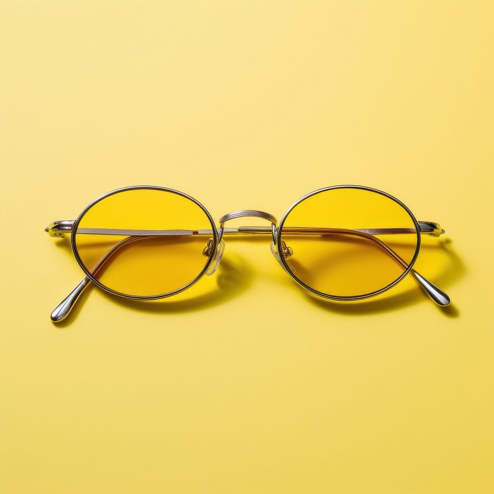 Small slim oval yellow sunglasses accessories accessory fashion.