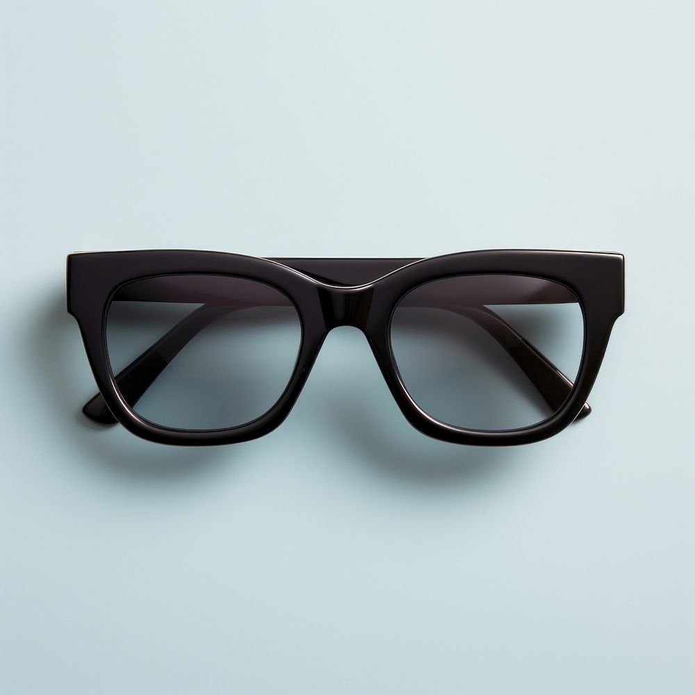 Square shape black sunglasses accessories simplicity moustache.