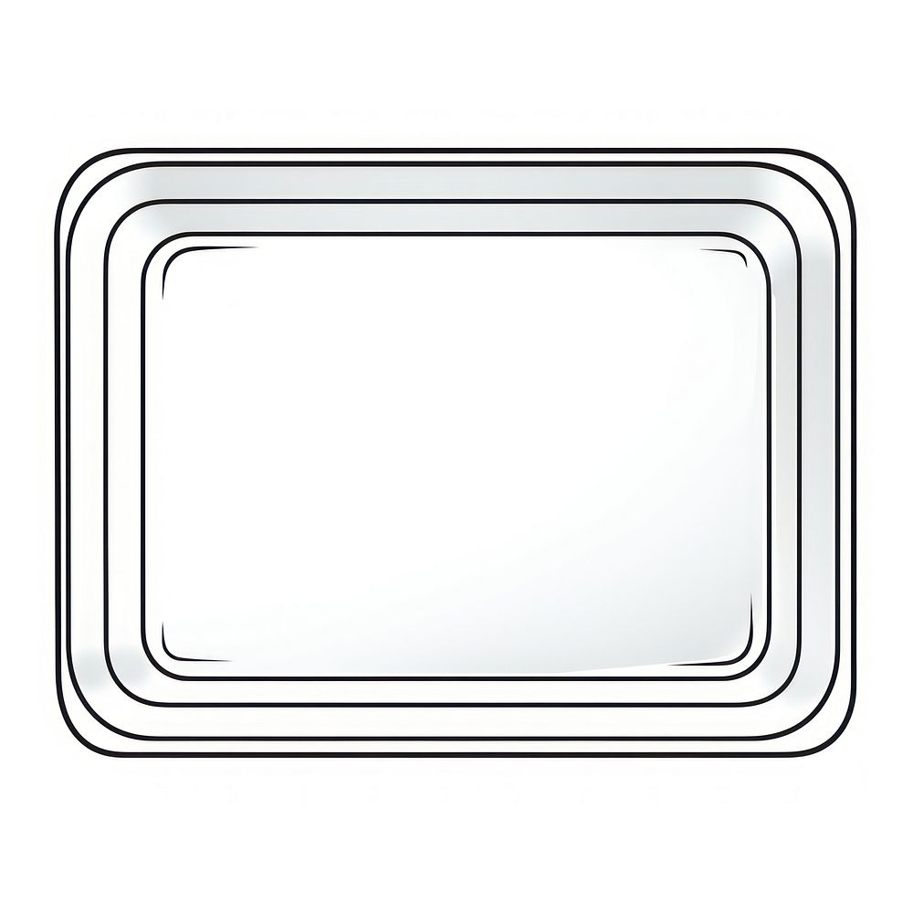 Sheet pan line white background rectangle.