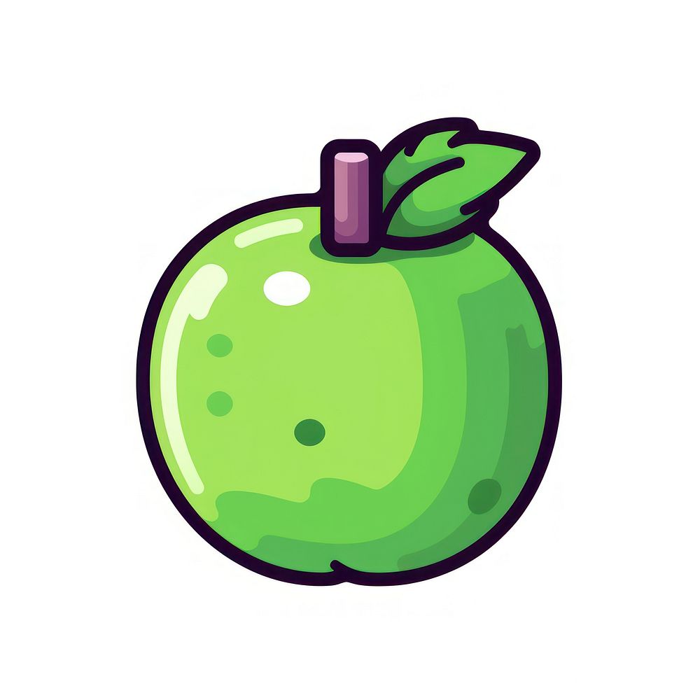Gooseberry pixel fruit apple green.