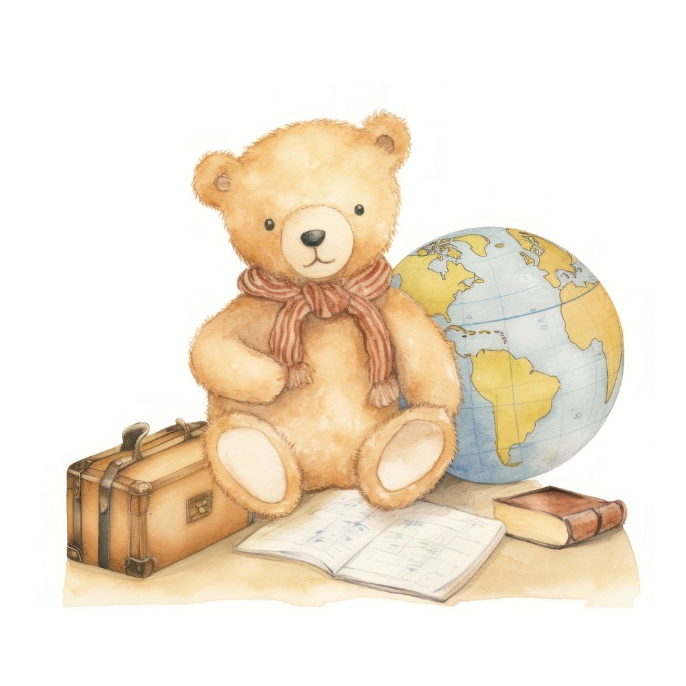 Teddy bear toy representation publication.