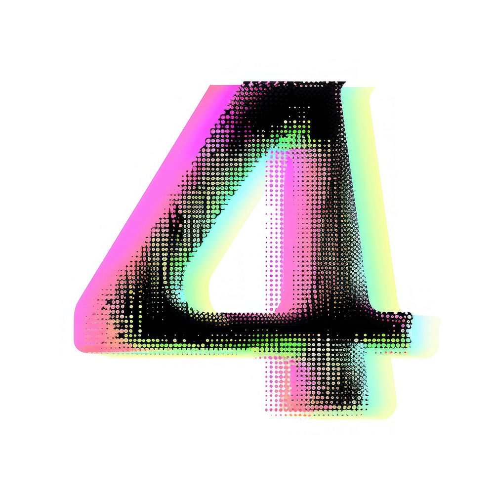 Number purple symbol font.