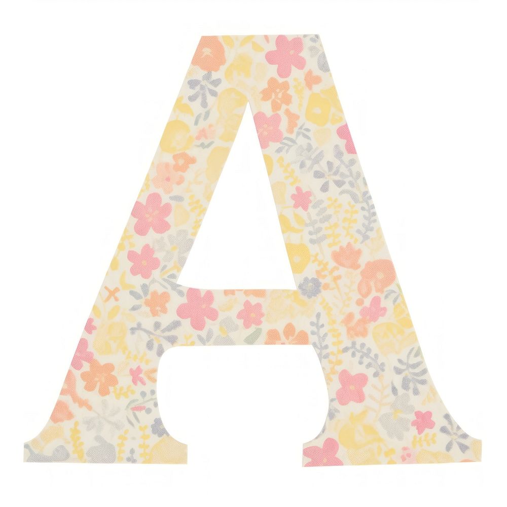 Letter A paper cut text white background furniture.