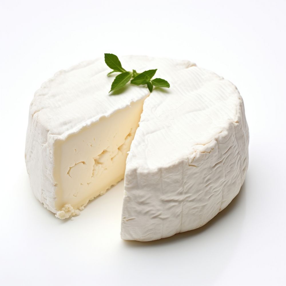 Goat cheese food parmigiano-reggiano white background.