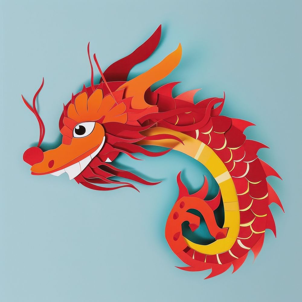 Chinese dragon craft representation.