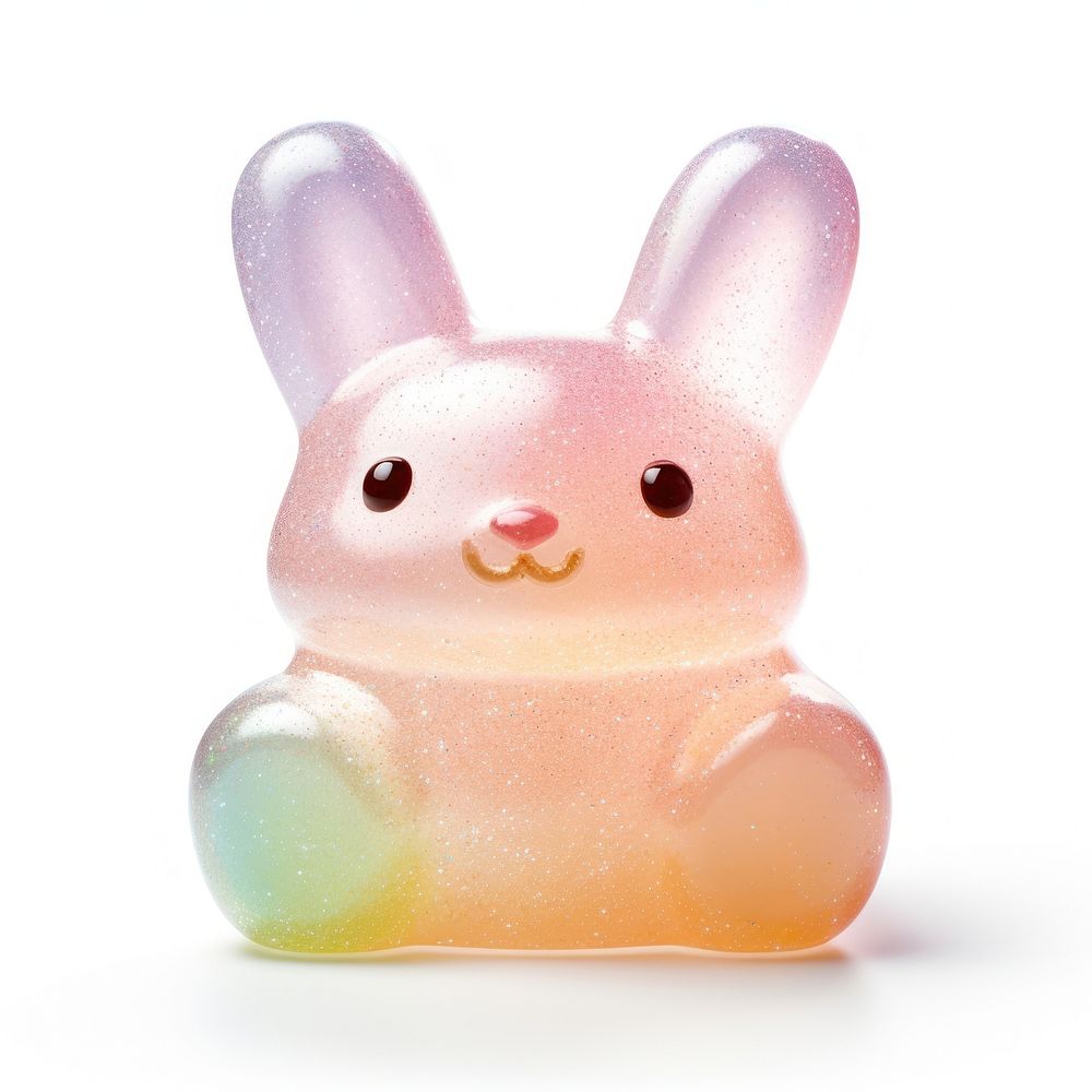 3d jelly glitter bunny rodent | Free Photo - rawpixel