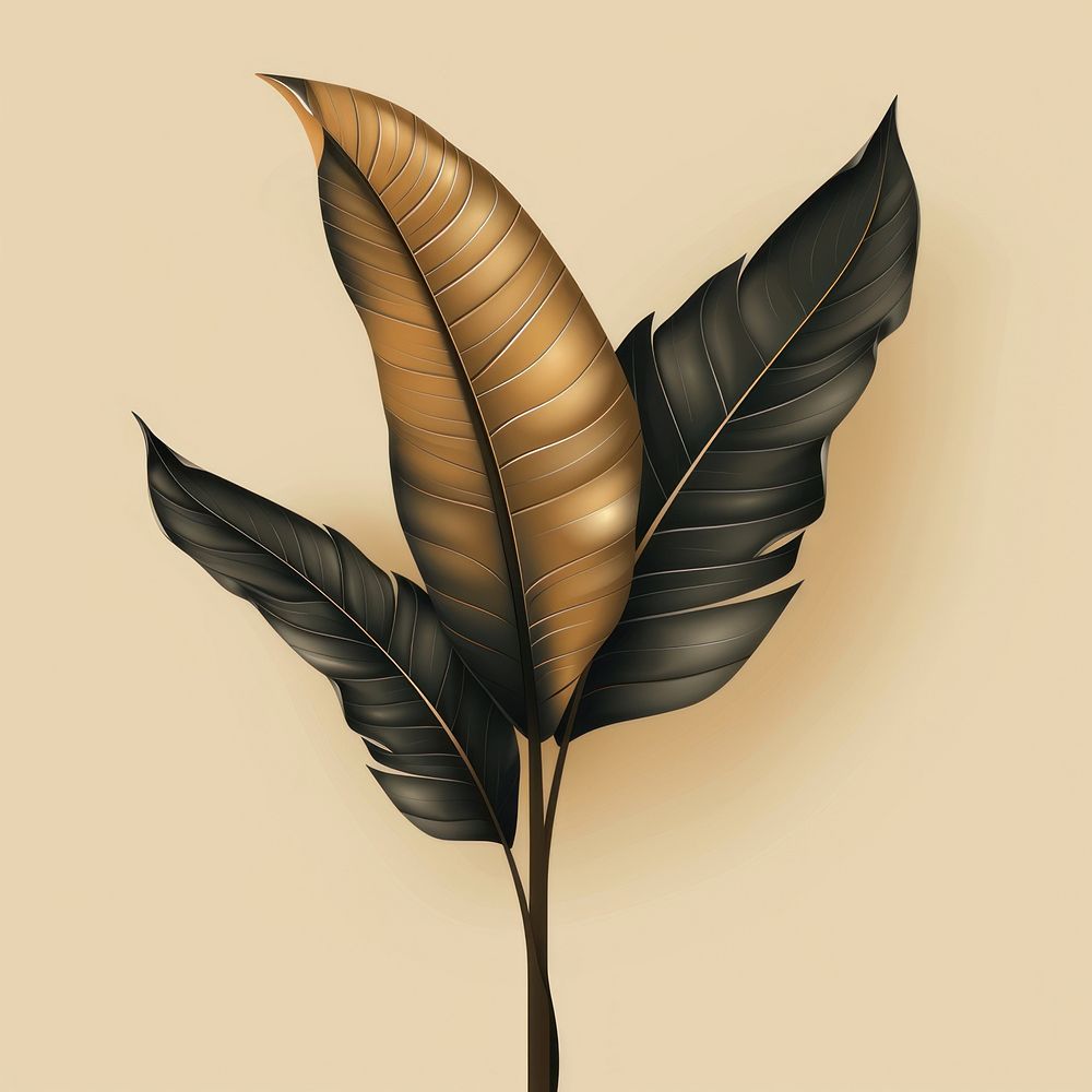 Tropical leave plant leaf pattern.