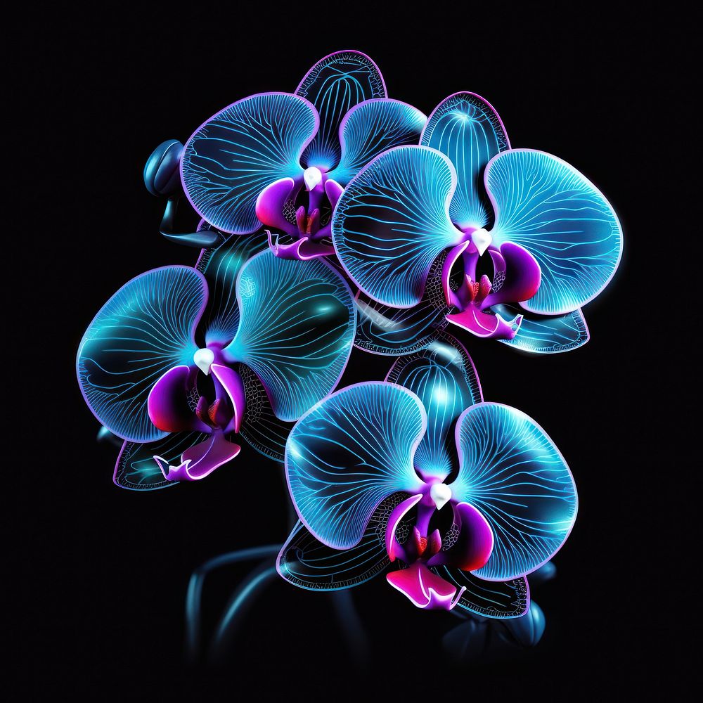 Neon Orchid orchid flower purple.