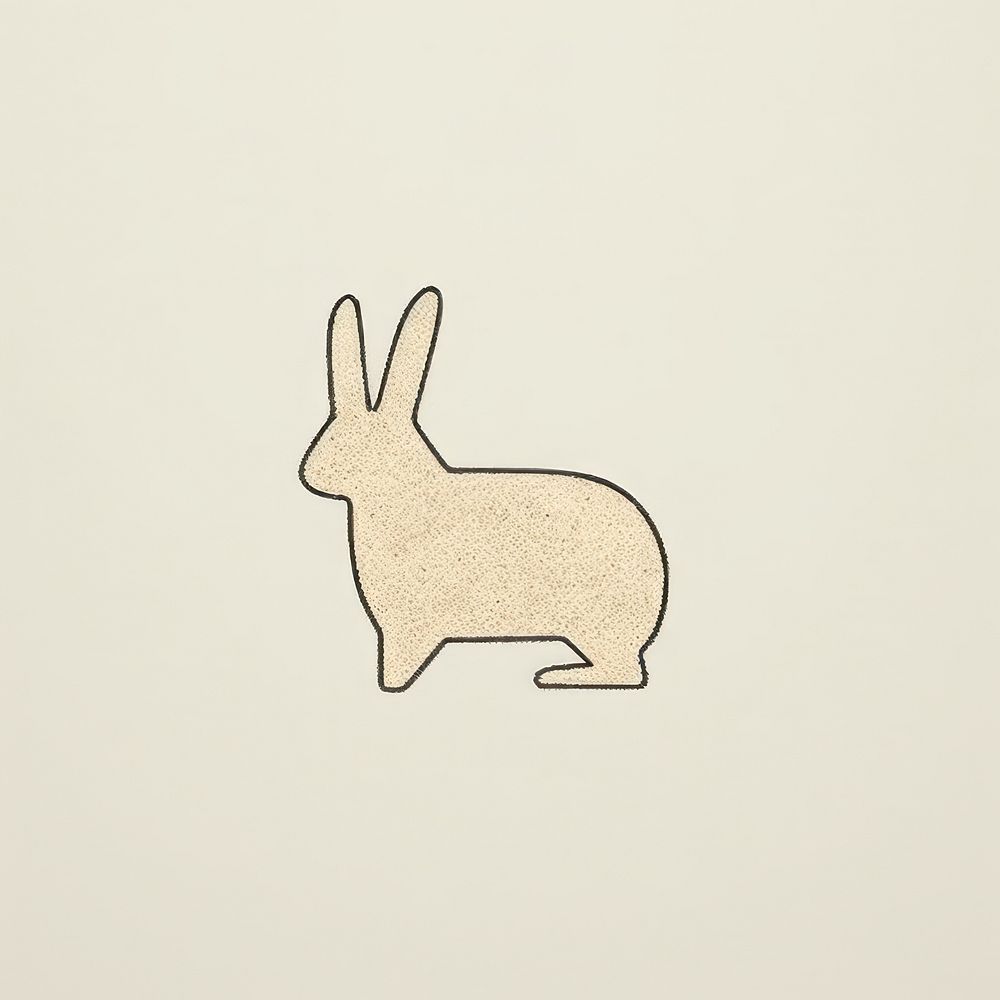 Bunny icon animal mammal art.