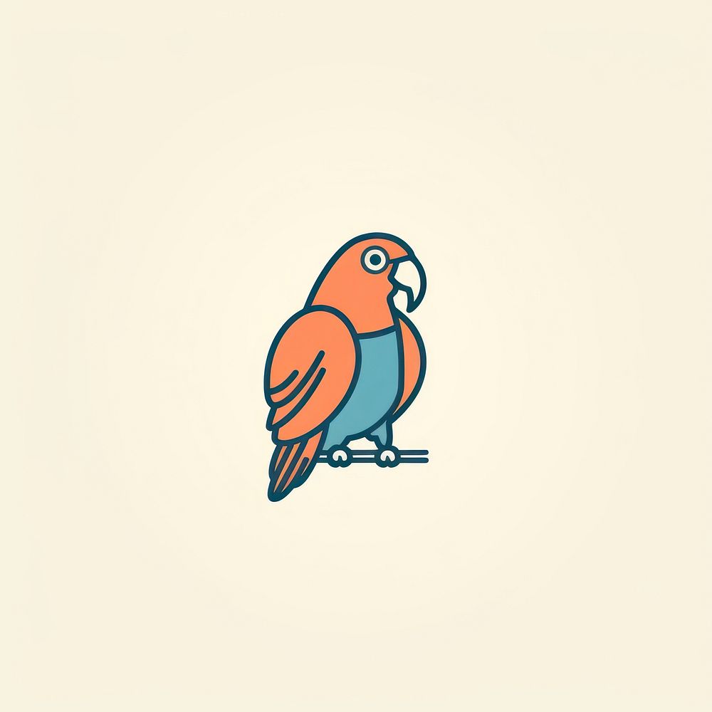 Parrot icon animal bird beak.