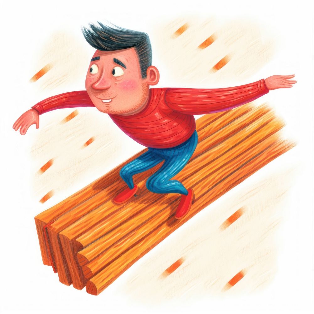 Superhero adult wood happiness.