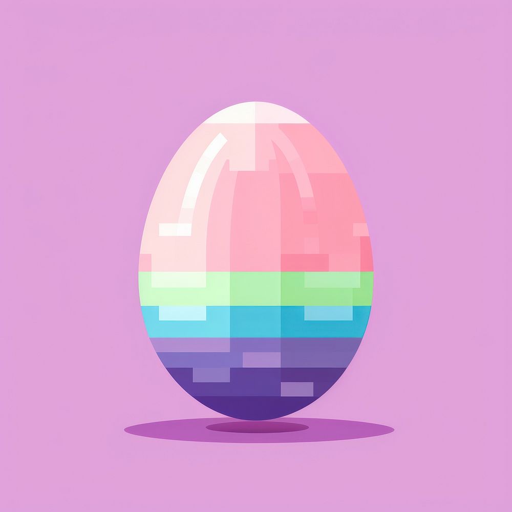 Easter egg pixel shape celebration astronomy.