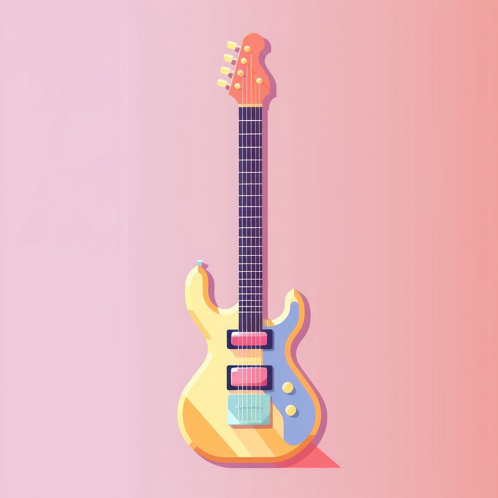 Guitar pixel creativity fretboard amplifier.